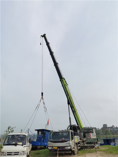 丹凤县桥梁建设吊装案例